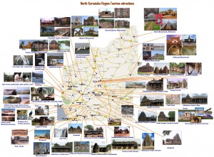 Hubli Dharwad region tourism attraction map